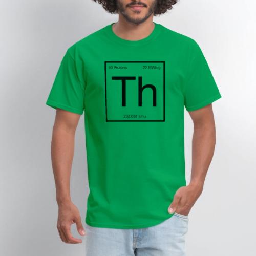 Thorium. Double-sided design. Black text. - Men's T-Shirt