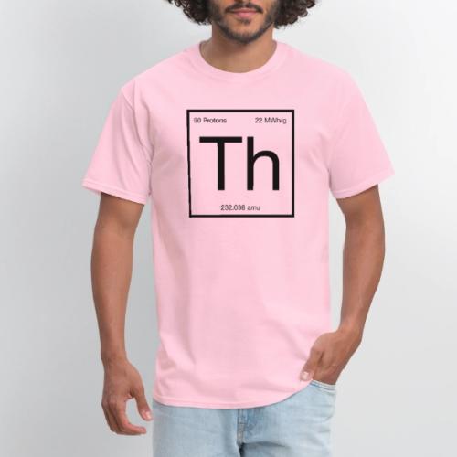 Thorium. Double-sided design. Black text. - Men's T-Shirt