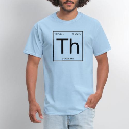 Thorium. Double-sided design. Black text. - Men's T-Shirt