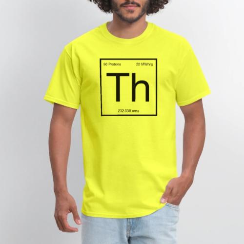 Thorium. Double-sided design. Black text. - Men's T-Shirt