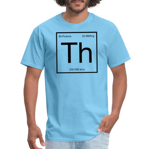 Thorium. Double-sided design. Black text. - Men's T-Shirt