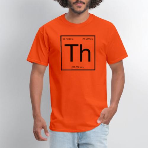 Thorium. Double-sided design. Black text. - Men's T-Shirt