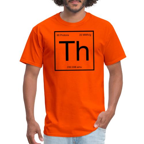 Thorium. Double-sided design. Black text. - Men's T-Shirt