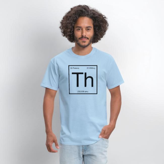 Thorium. Double-sided design. Black text.