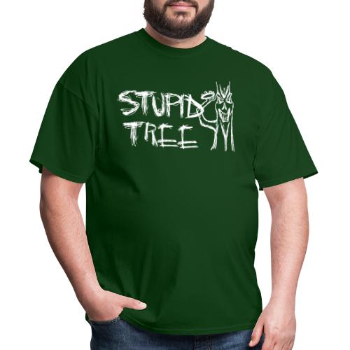 Stupid Tree Disc Golf Shirt White Print - Men's T-Shirt