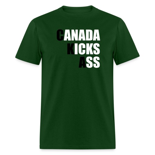 Canada Kicks Ass Vertical - Men's T-Shirt
