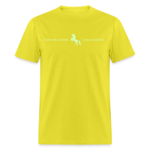 unicorn 3 final light green - Men's T-Shirt