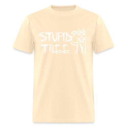 Stupid Tree Disc Golf Shirt White Print - Men's T-Shirt