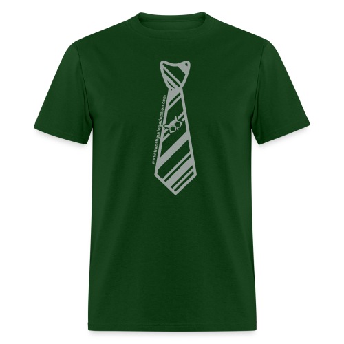 silver-tie-tshirt-01 - Men's T-Shirt