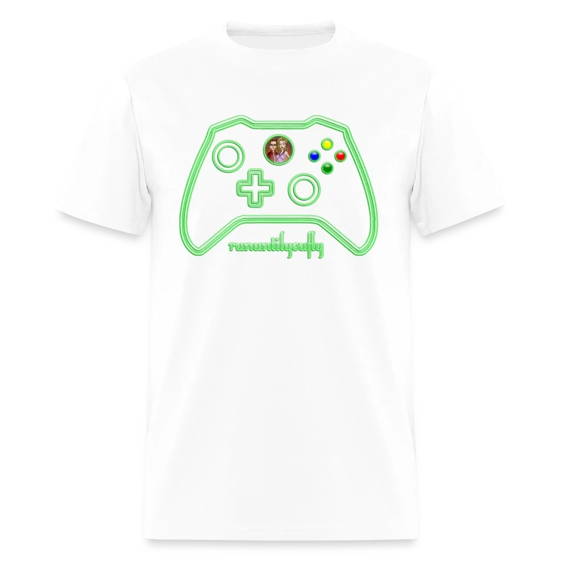 rununtilyoufly green controller - Men's T-Shirt