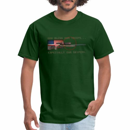God Bless Our Snipers - Men's T-Shirt