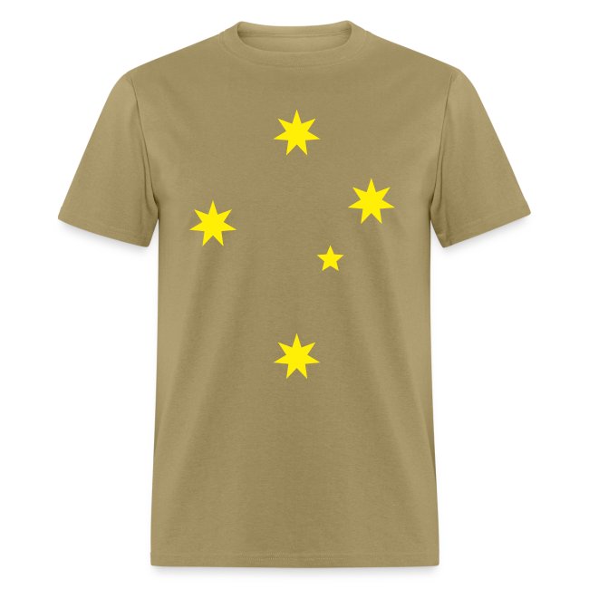 Aussie Green and Gold Southern Cross Tee