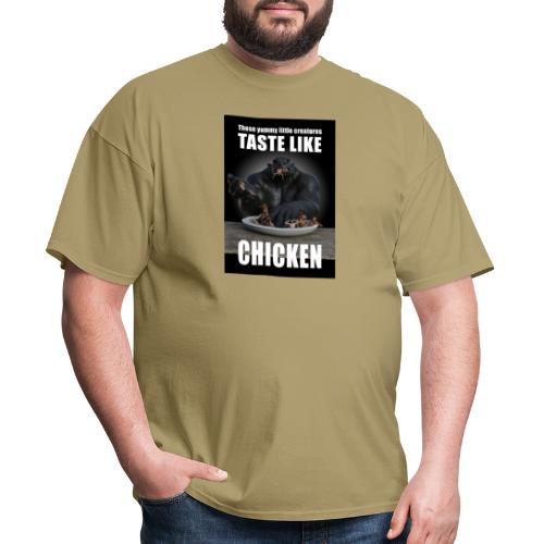 Tastes like chicken - Monster eating humans - Men's T-Shirt