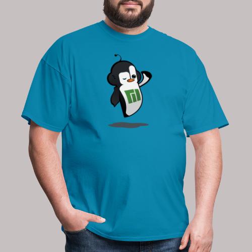 Manjaro Mascot wink hello left - Men's T-Shirt