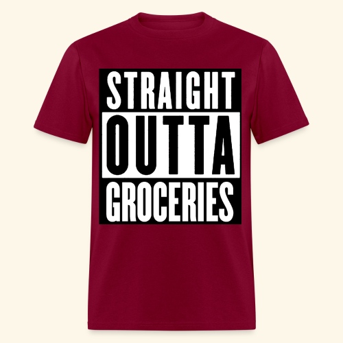 STRAIGHT OUTTA GROCERIES - Men's T-Shirt