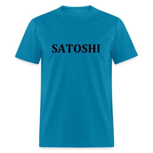 Satoshi only the name stroke - Men's T-Shirt