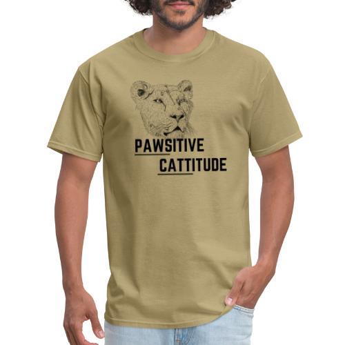 Pawsitive Cattitude Lioness - Men's T-Shirt