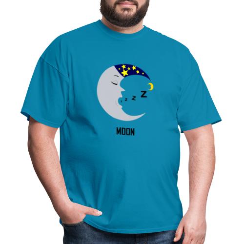 Sleepy Silvery Yawning Moon - Men's T-Shirt