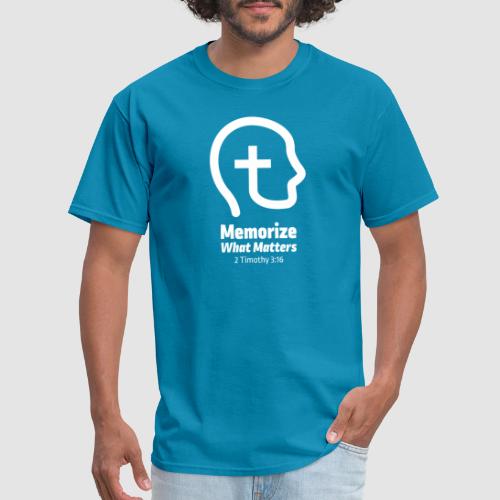 Memorize What Matters Cross Logo Design - Men's T-Shirt