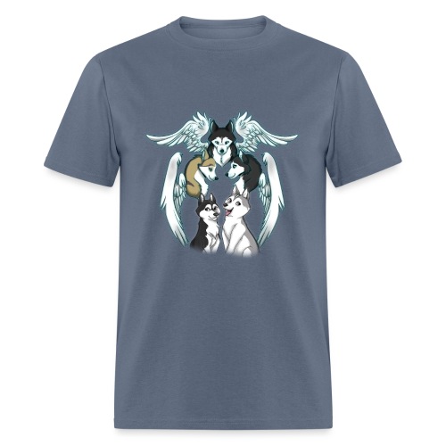 Siberian Husky Angels - Men's T-Shirt