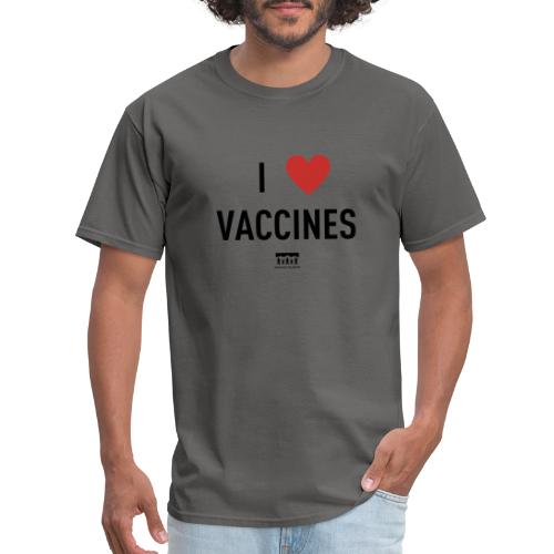 I heart vaccines black Immunize Colorado Logo - Men's T-Shirt