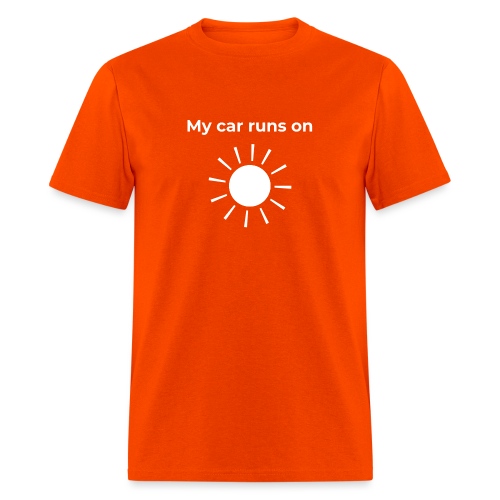 My car runs on solar (power) - Men's T-Shirt