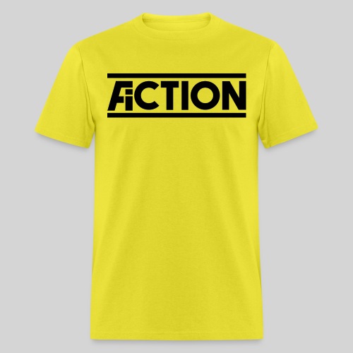 Action Fiction Logo (Black) - Men's T-Shirt