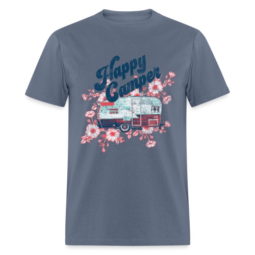 Happy Camper Flowers - Men's T-Shirt