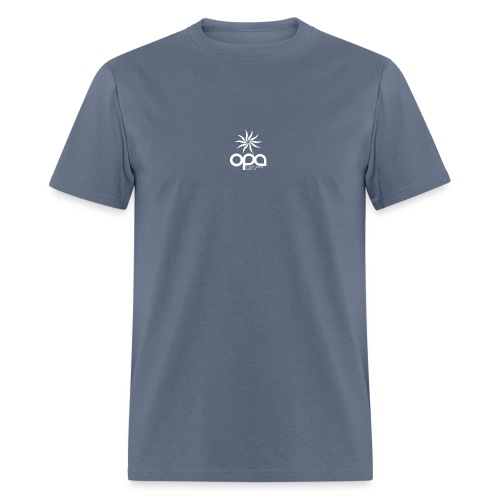 Short Sleeve T-Shirt with small all white OPA logo - Men's T-Shirt