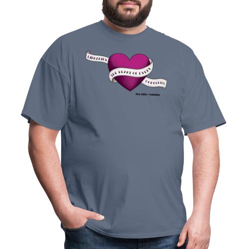 PLA Libraries - the Heart of Every Community - Men's T-Shirt