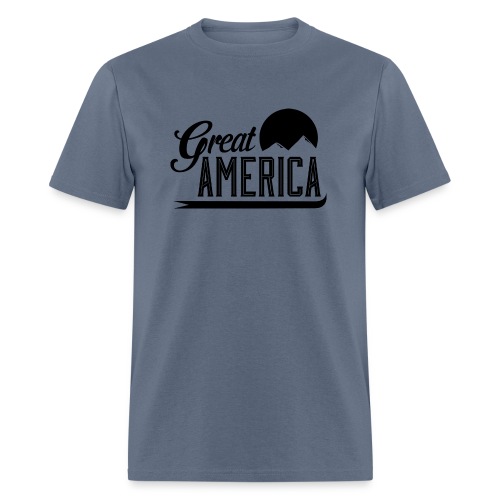 Great America Logo Black 01 - Men's T-Shirt