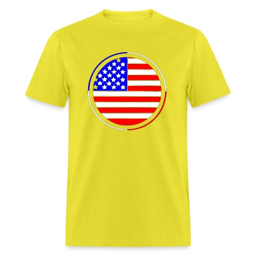 USA flag circle - Men's T-Shirt