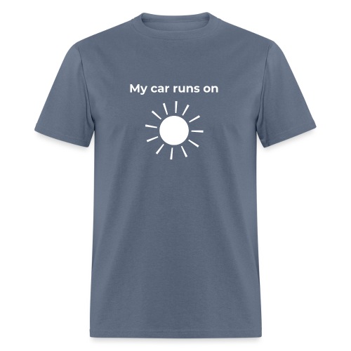 My car runs on solar (power) - Men's T-Shirt