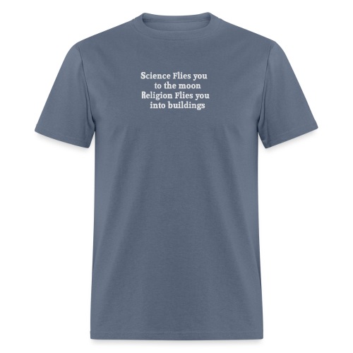 the moon Religion flies you into buildings funny - Men's T-Shirt