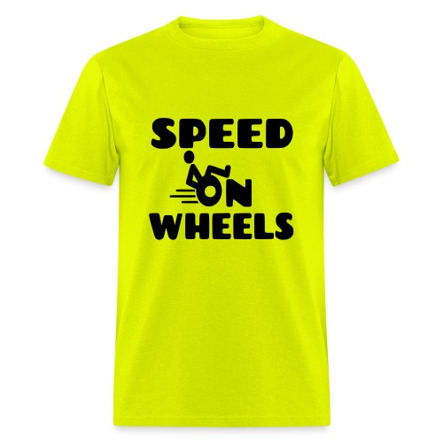 Speed on wheelchair wheels. Humor shirt # - Men's T-Shirt