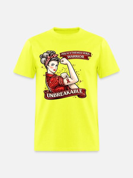 Unbreakable Polycythemia Vera Warrior - Men's T-Shirt - safety green