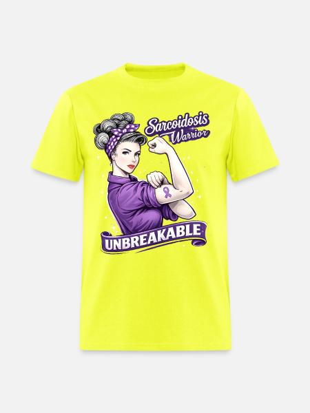 Sarcoidosis Warrior Unbreakable - Men's T-Shirt - safety green