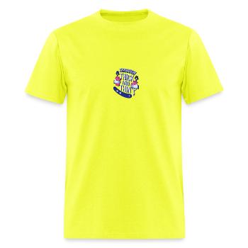 thick and thin - Men's T-Shirt - safety green - Front - Jose (178cm)