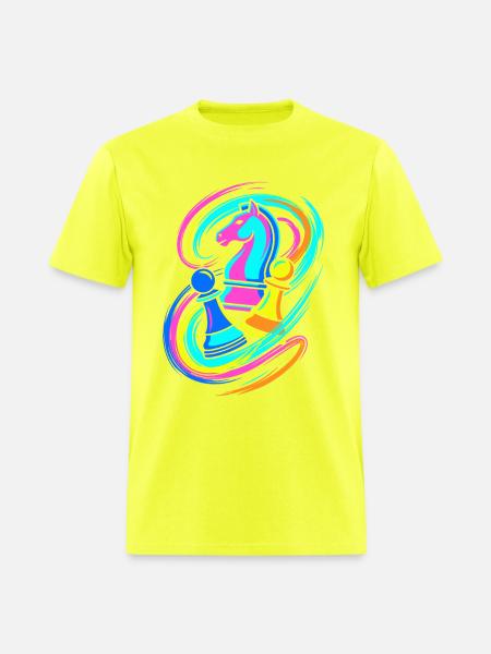 Chess Pieces - Men's T-Shirt - safety green