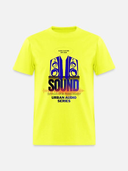 Urban Audio Speakers Emblem - Men's T-Shirt - safety green