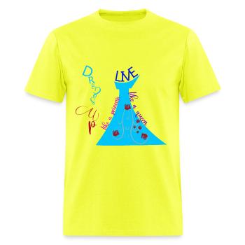 Dress up - Men's T-Shirt - safety green - Front - Jose (178cm)