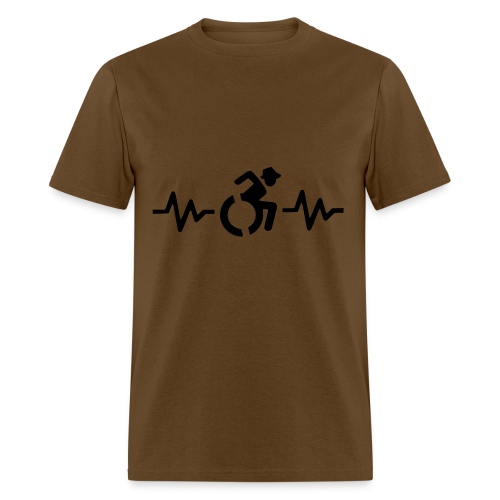 Wheelchair heartbeat, for wheelchair users # - Men's T-Shirt