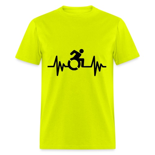 Wheelchair user with a heartbeat * - Men's T-Shirt