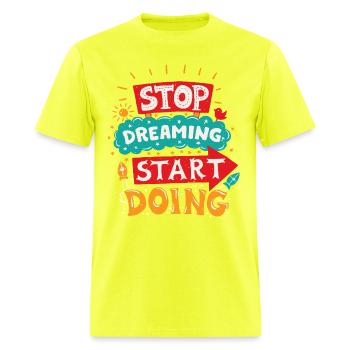 Start Doing - Men's T-Shirt - safety green - Front - Jose (178cm)