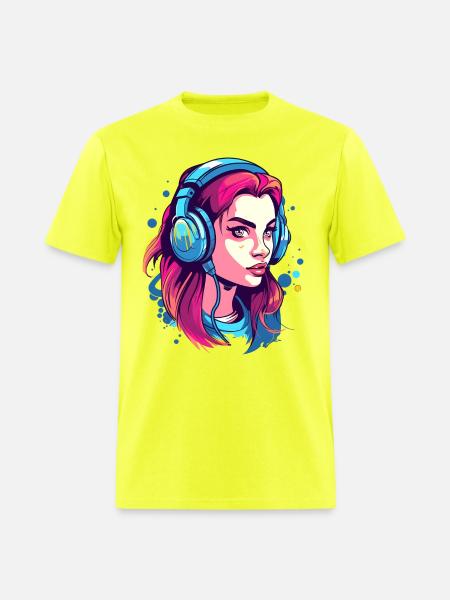 Gamer Girl - Men's T-Shirt - safety green