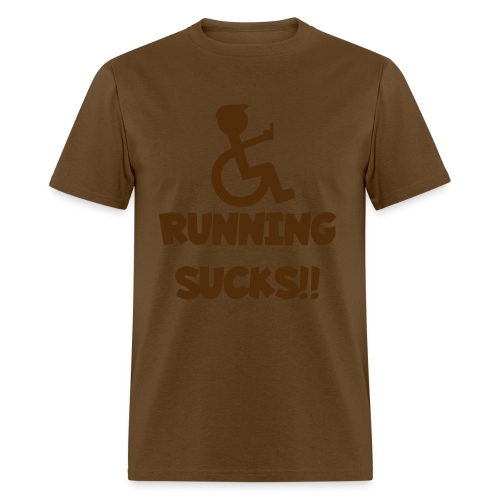 Running sucks for wheelchair users - Men's T-Shirt
