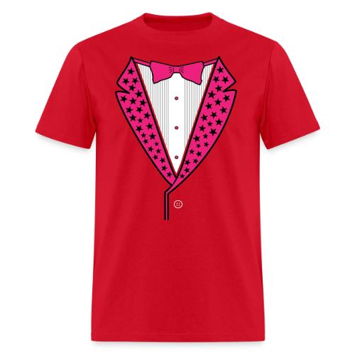 PINK STAR TUXEDO - Men's T-Shirt