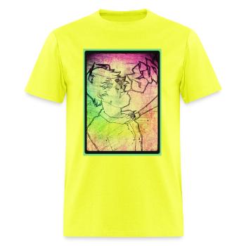 Sin Man - Men's T-Shirt - safety green - Front - Jose (178cm)