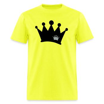 Couronne du roi - T-shirt Homme - safety green - Devant - Jose (178cm)