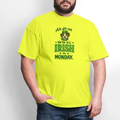 St. Patrick’s Day Dog T-Shirt – We’re All Irish - Men's T-Shirt